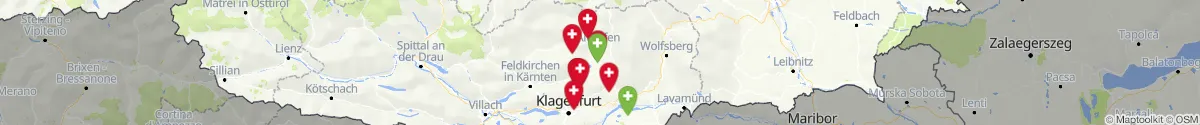 Map view for Pharmacies emergency services nearby Kappel am Krappfeld (Sankt Veit an der Glan, Kärnten)